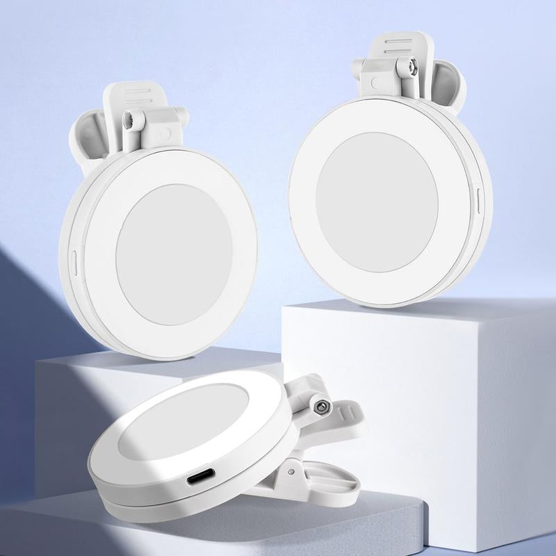 Halo360 LED Hub, 3-In-1 Rechargeable Led Ring Light with Mirror & Phone Holder